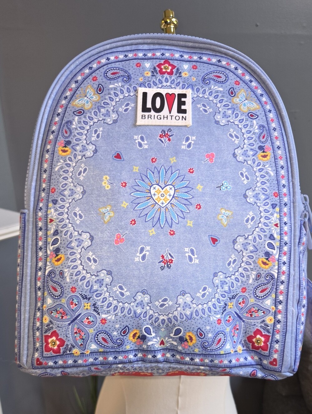 Brighton Blue Paisley Mini Backpack